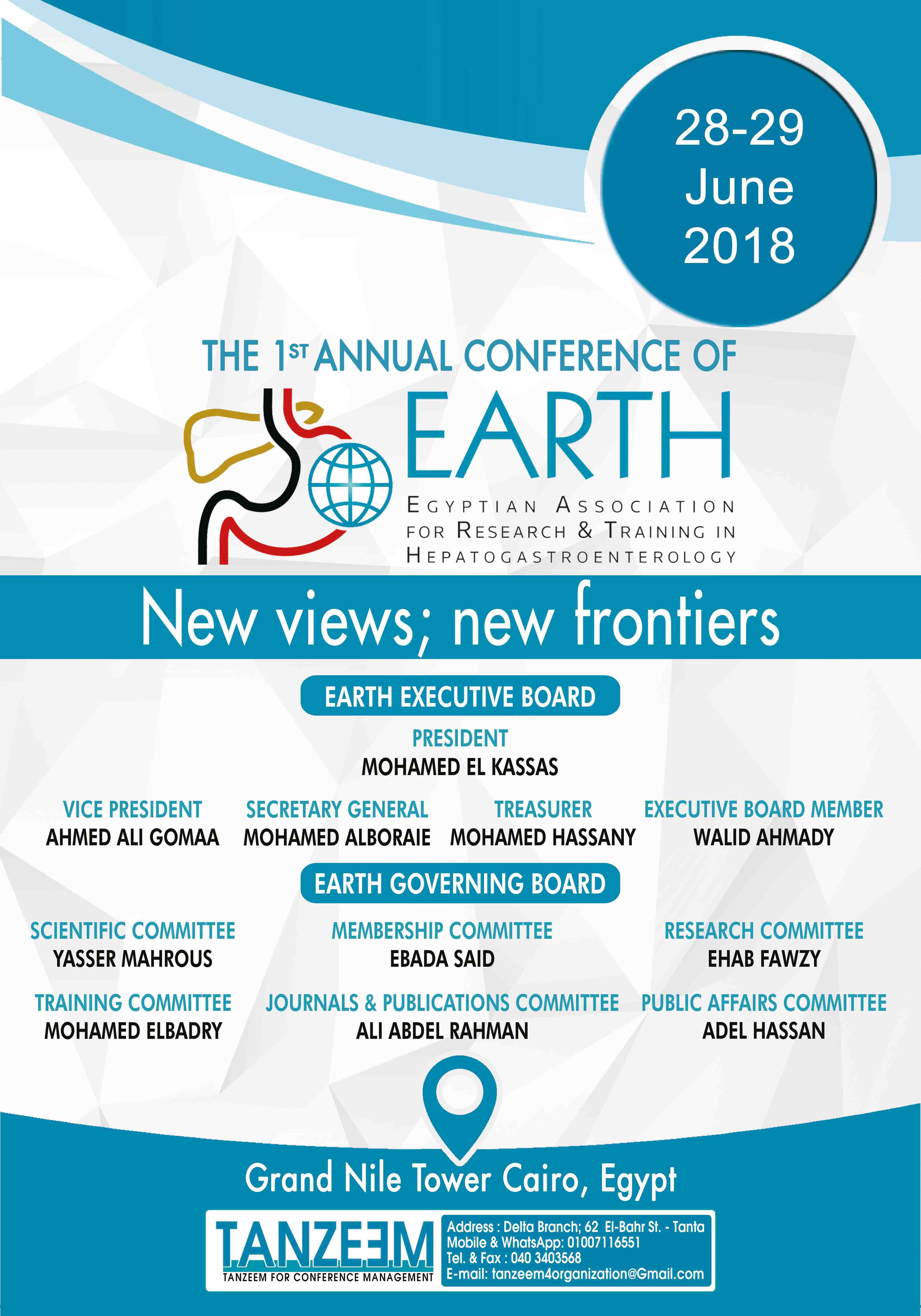The 1st Annual Conference EARTH